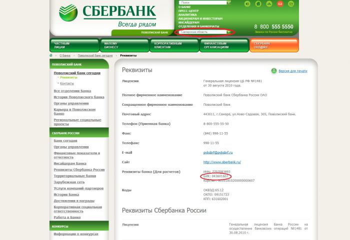 बीआईसी बैंक sberbank