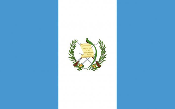 हथियारों का कोट और ग्वाटेमाला का ध्वज प्रतीकों का अर्थ और वर्णन